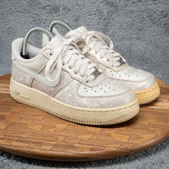 Nike Shoes - Nike Air Force 1 Swan Womens Size 6.5 Beige Athletic Shoes Sneakers 315115-119